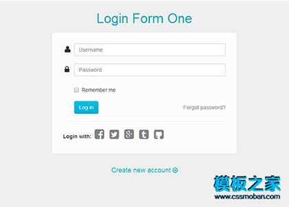 多款css3实用后台LOGIN登录框html模板