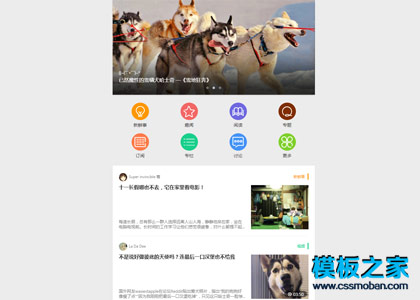 App移动新闻客户端新闻头条html5模板