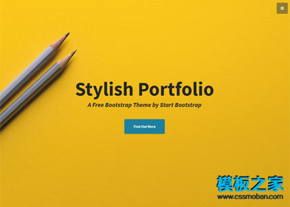 大图Portfolio图片展示工业设计css3模板