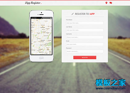 iApp Register会员注册html5模板