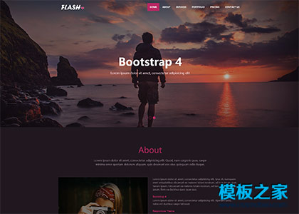 bootstrap4产品展示型网站模板下载