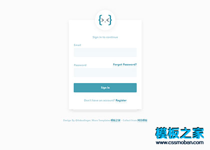 简洁前端用户登录login html5模板