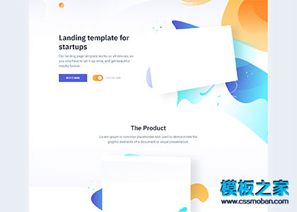 Switch css3动画插画图形单页模板