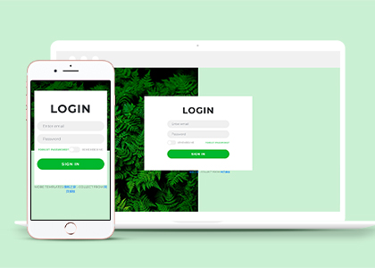 LOGIN登录页HTML5模板