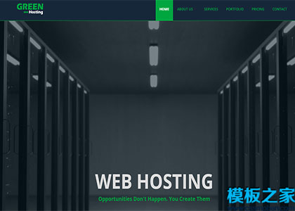 green绿色大气企业多页ux标准设计web网站模板