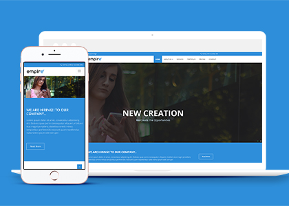 Empire宽屏网络设计师公司全面响应web模板