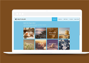 简洁画廊摄影图库类源码模板下载