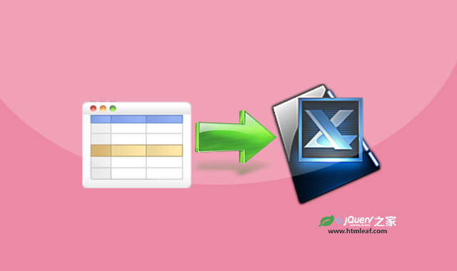 可将HTML表格导出为Excel|csv|txt文件的jQuery插件