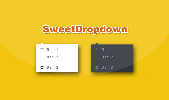 SweetDropdown-多用途jQuery下拉列表插件