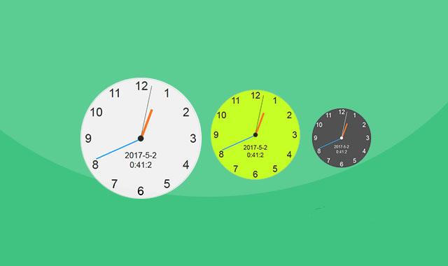 纯js模拟时钟插件analogClock.js