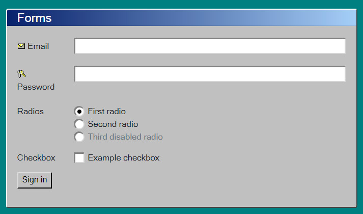 bootstrap4的windows95/98主题样式-2