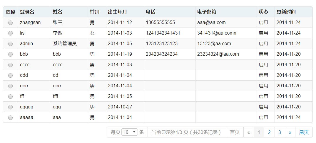 bPage插件预览效果